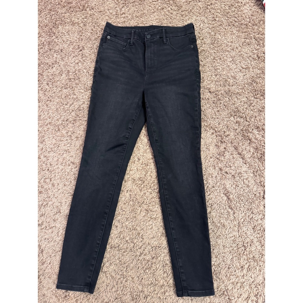 American Eagle Women's Black Jegging Luxe Stretch Jeans Medium Short